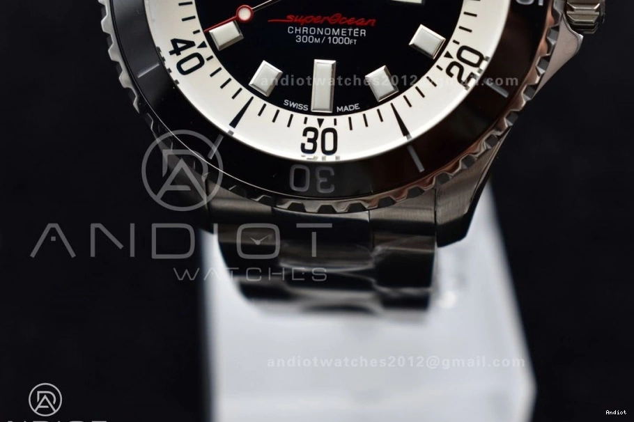 Best A Bracelet 1:1 on SuperOcean 475 44 Edition White Dial SS Black TF SunProtective Automatic 0725